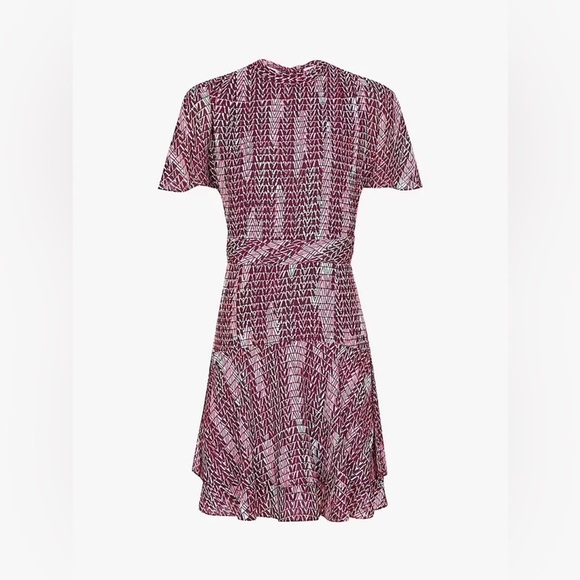 New! Reiss Natalie tie back patterned Dress nwt 18405 - Picture 2 of 14